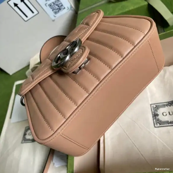 Hyper Peter GUCCI Bag Mini Marmont GG Top Handle 0602